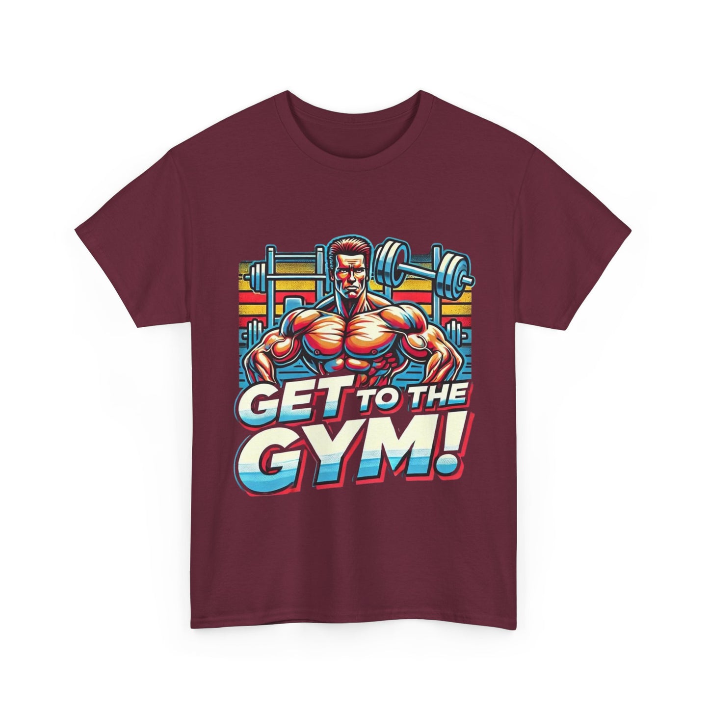 Get to the Gym Unisex Heavy Cotton Tee - Motivational Workout Shirt