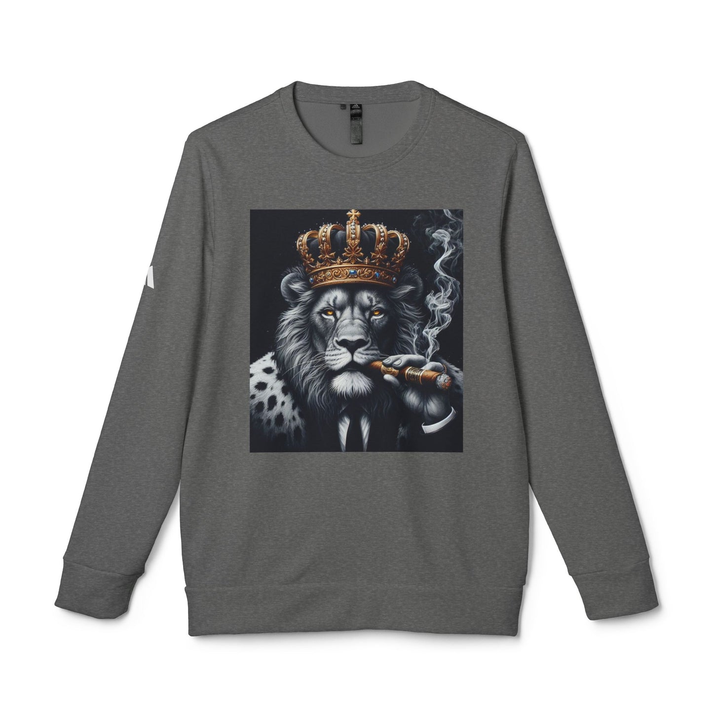 adidas Unisex Fleece Crewneck Sweatshirt lion