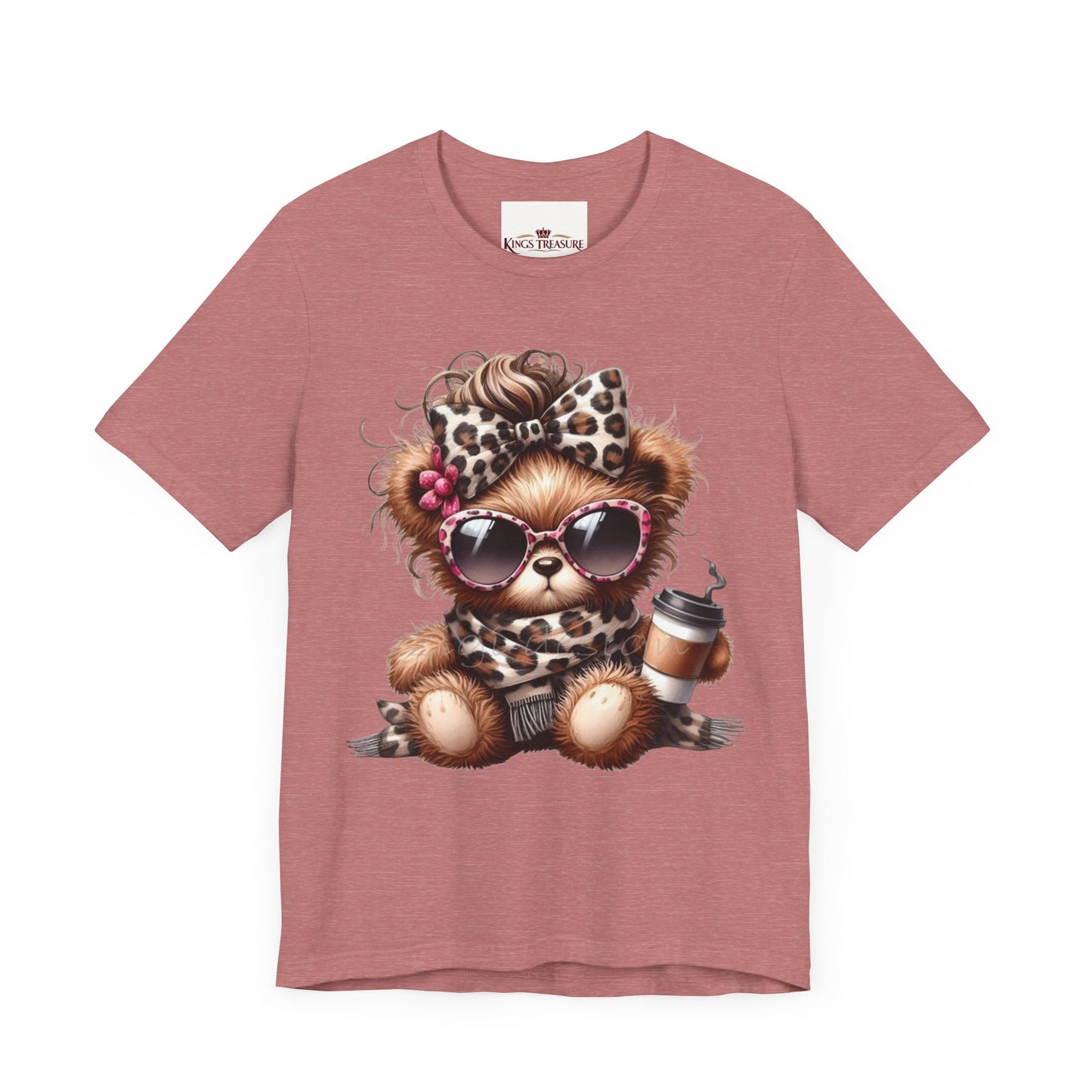 Cool Teddy With Coffee T-Shirt