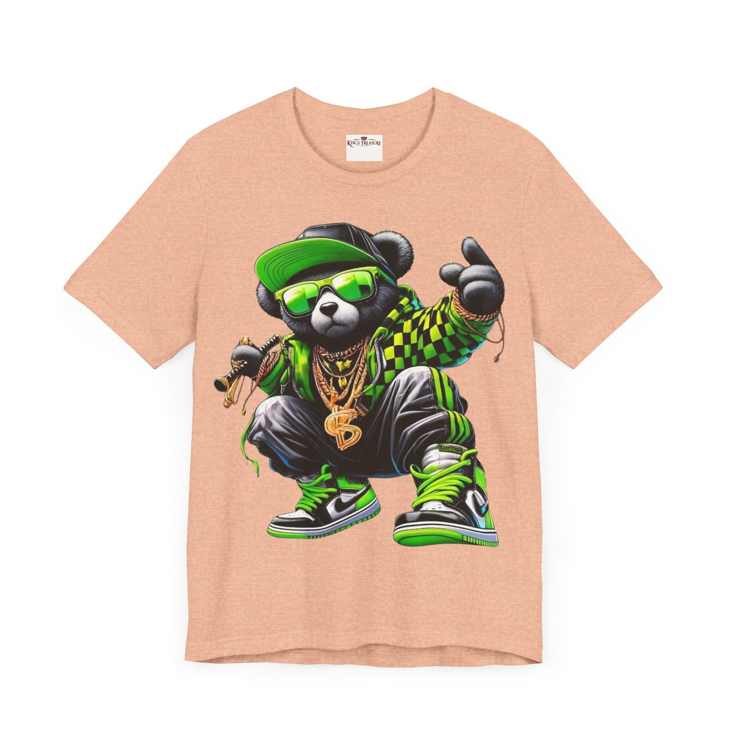 t-shirt the green teddy bear