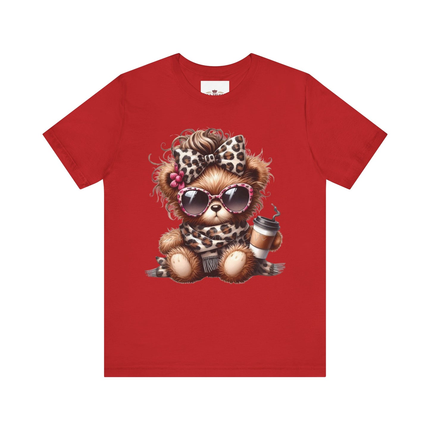 Cool Teddy With Coffee T-Shirt