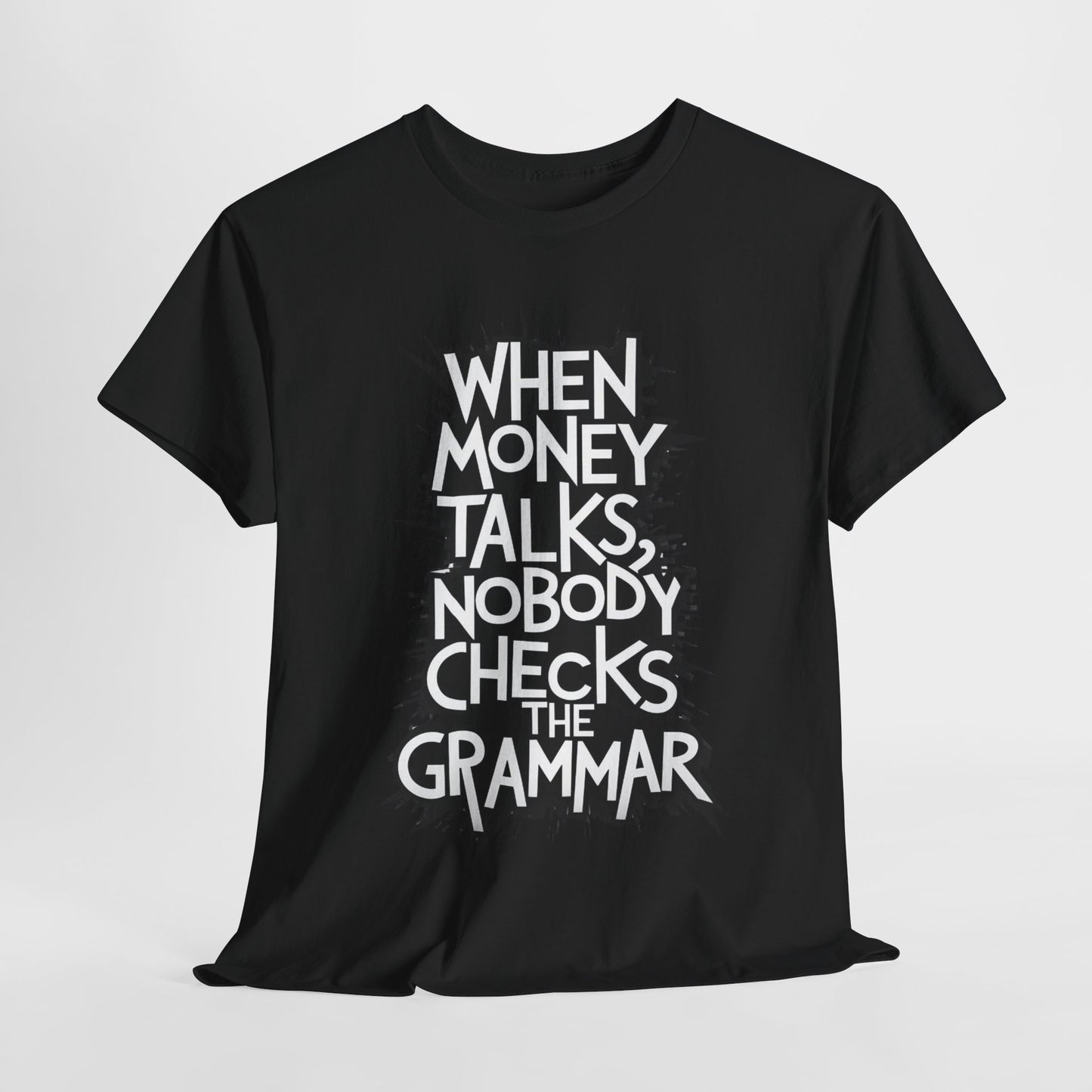 Funny Grammar Quote Unisex Heavy Cotton Tee - Perfect Gift for Writers and Students