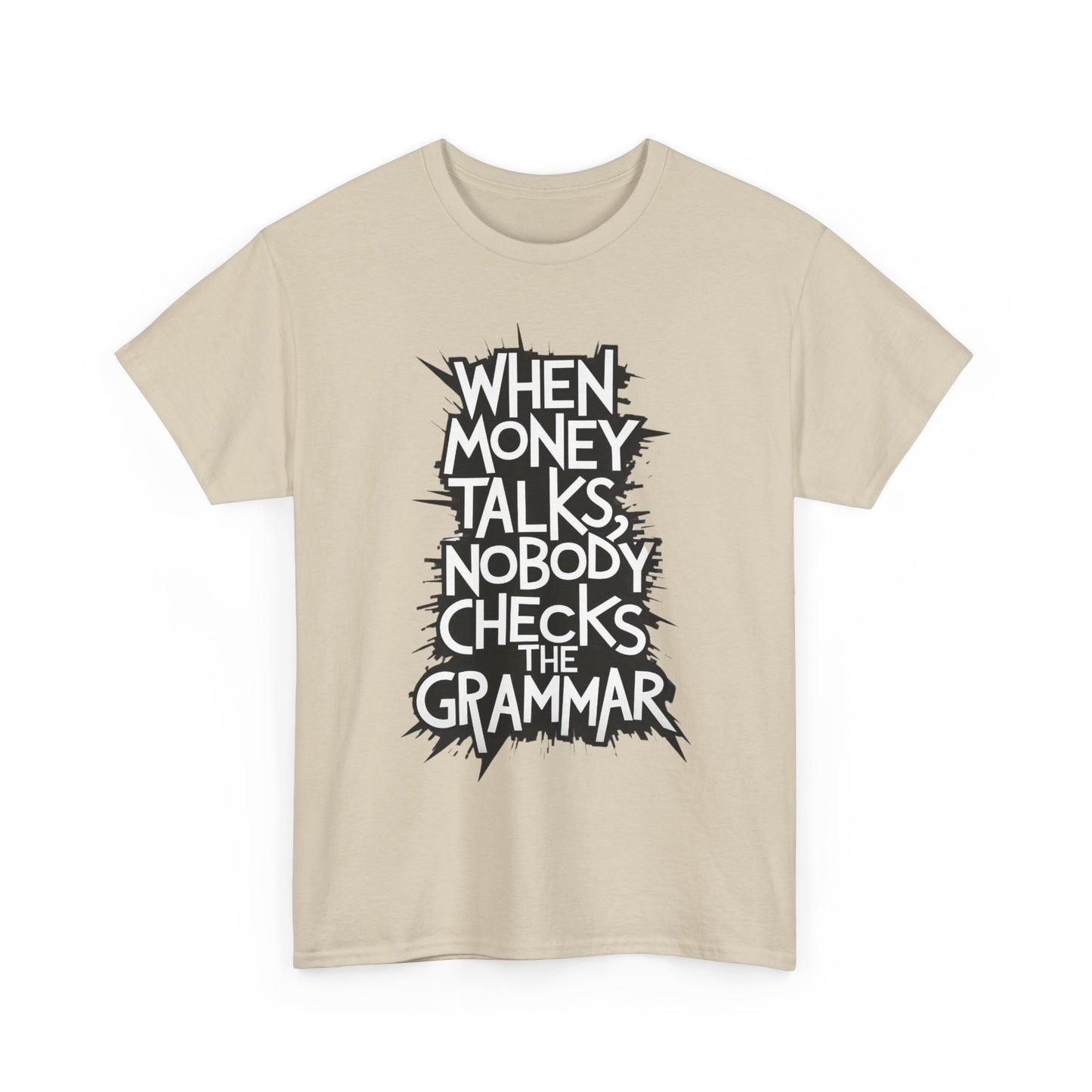 Funny Grammar Quote Unisex Heavy Cotton Tee - Perfect Gift for Writers and Students