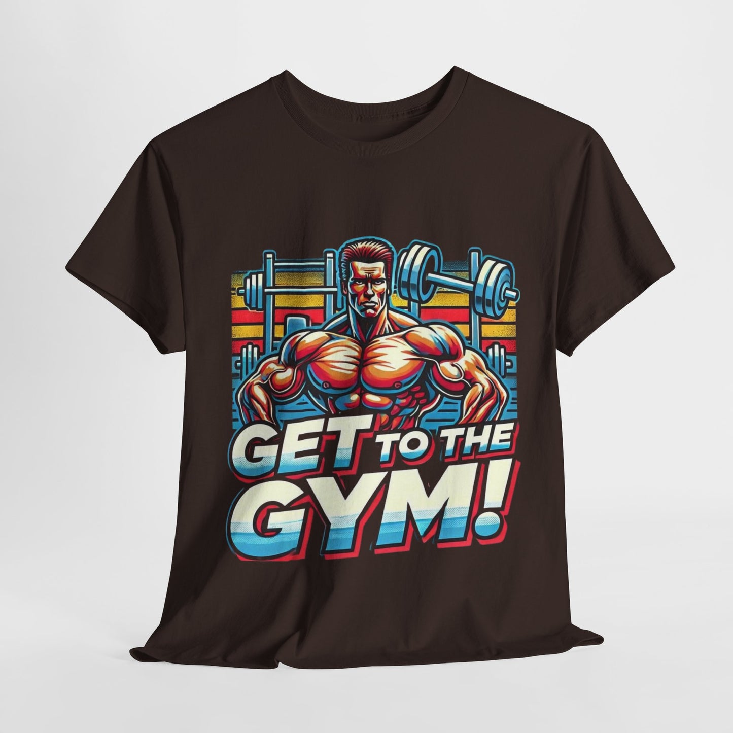 Get to the Gym Unisex Heavy Cotton Tee - Motivational Workout Shirt