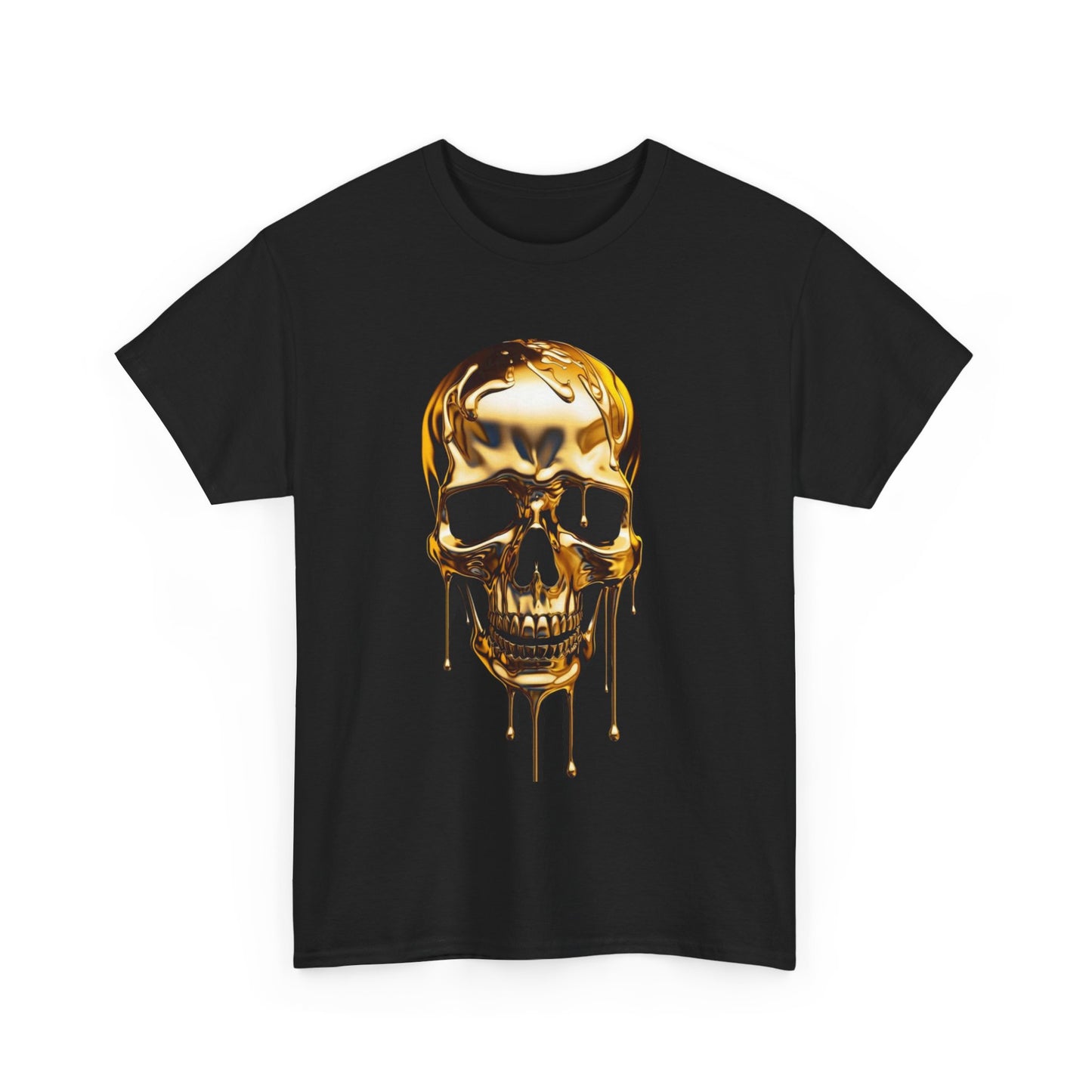 Unisex Heavy Cotton t-shirt gold skull