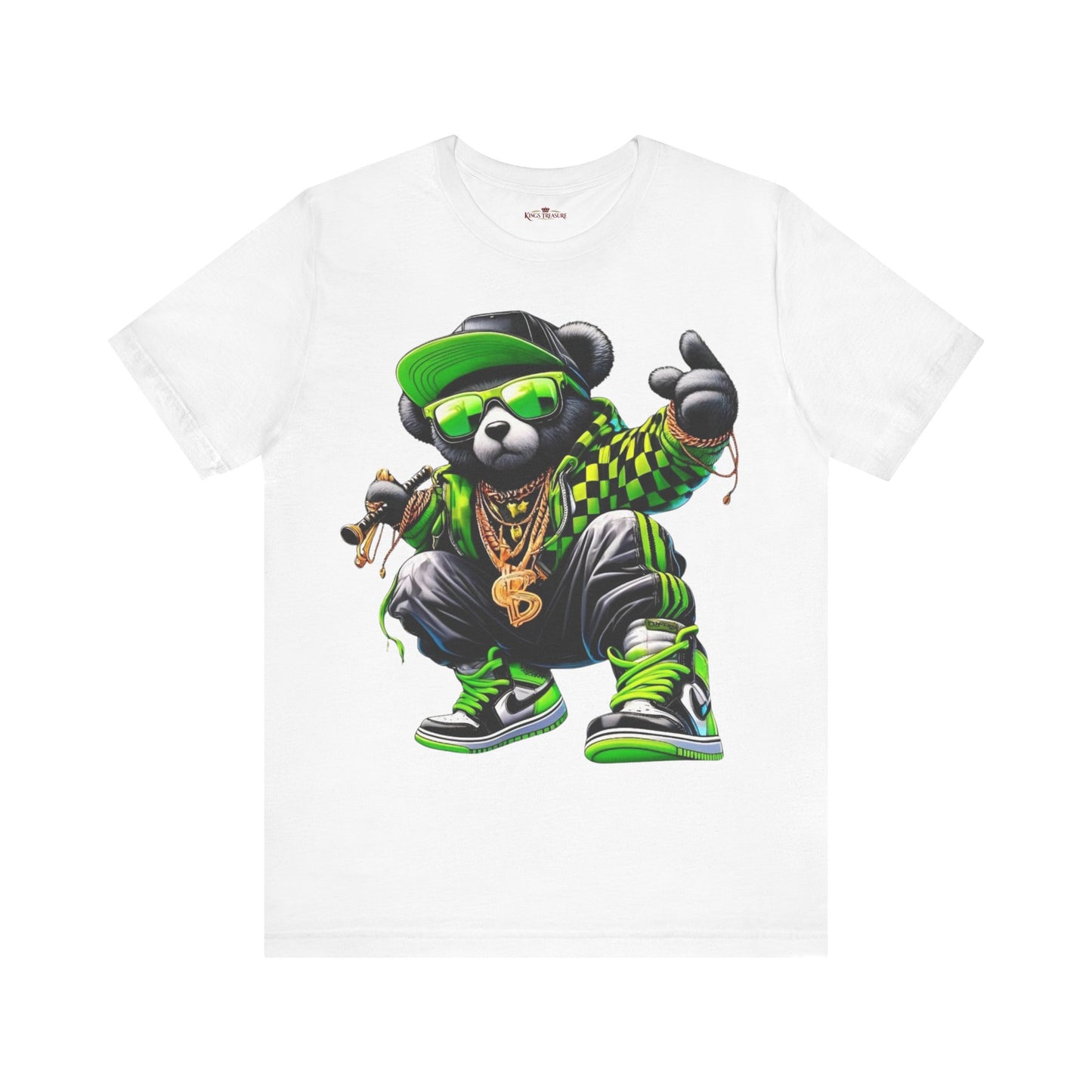 t-shirt the green teddy bear