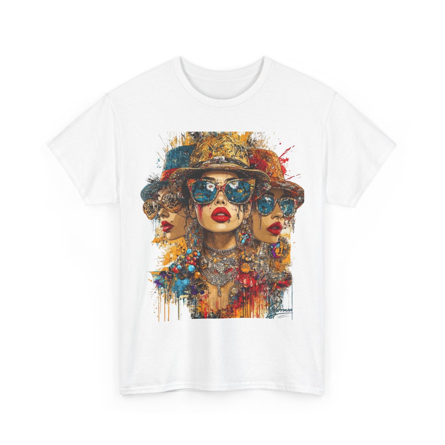 Unisex Heavy Cotton T-shirt trio glamour girls