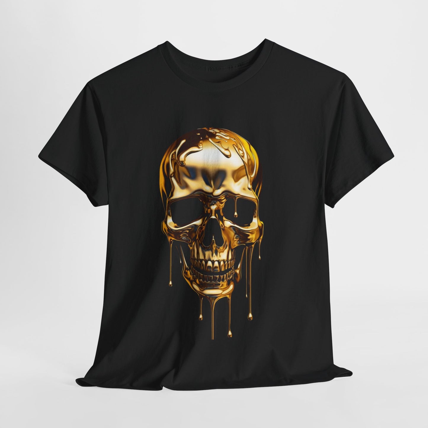 Unisex Heavy Cotton t-shirt gold skull