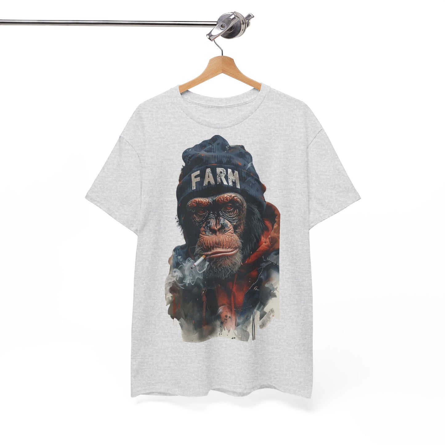 Cool Chimpanzee Farm Tee | Unisex Heavy Cotton T-Shirt