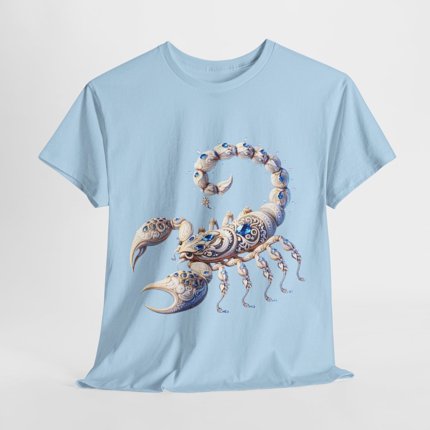 Scorpio Zodiac Unisex Heavy Cotton Tee – Astrology Inspired Casual Wear