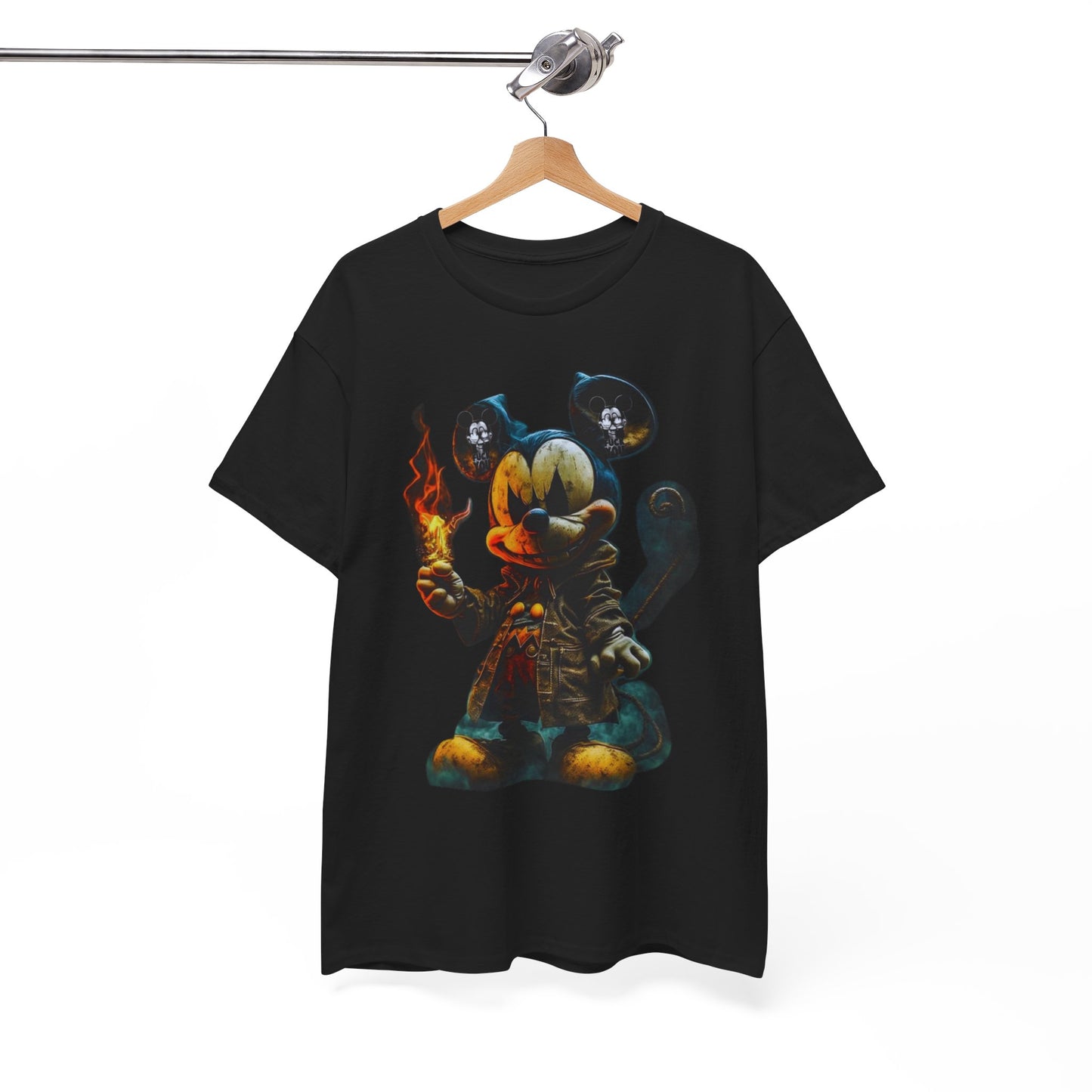 Pirate Mickey Unisex Heavy Cotton Tee - Fun & Quirky Graphic T-Shirt for Disney Lovers