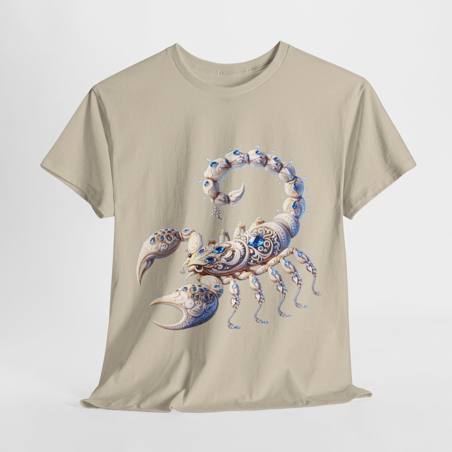 Scorpio Zodiac Unisex Heavy Cotton Tee – Astrology Inspired Casual Wear