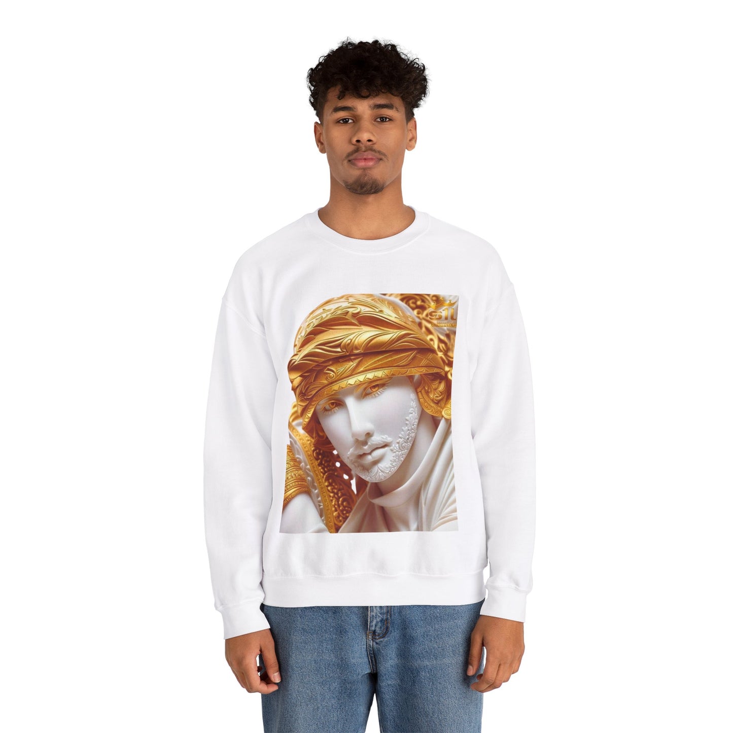 Gold statue Crewneck Sweatshirt